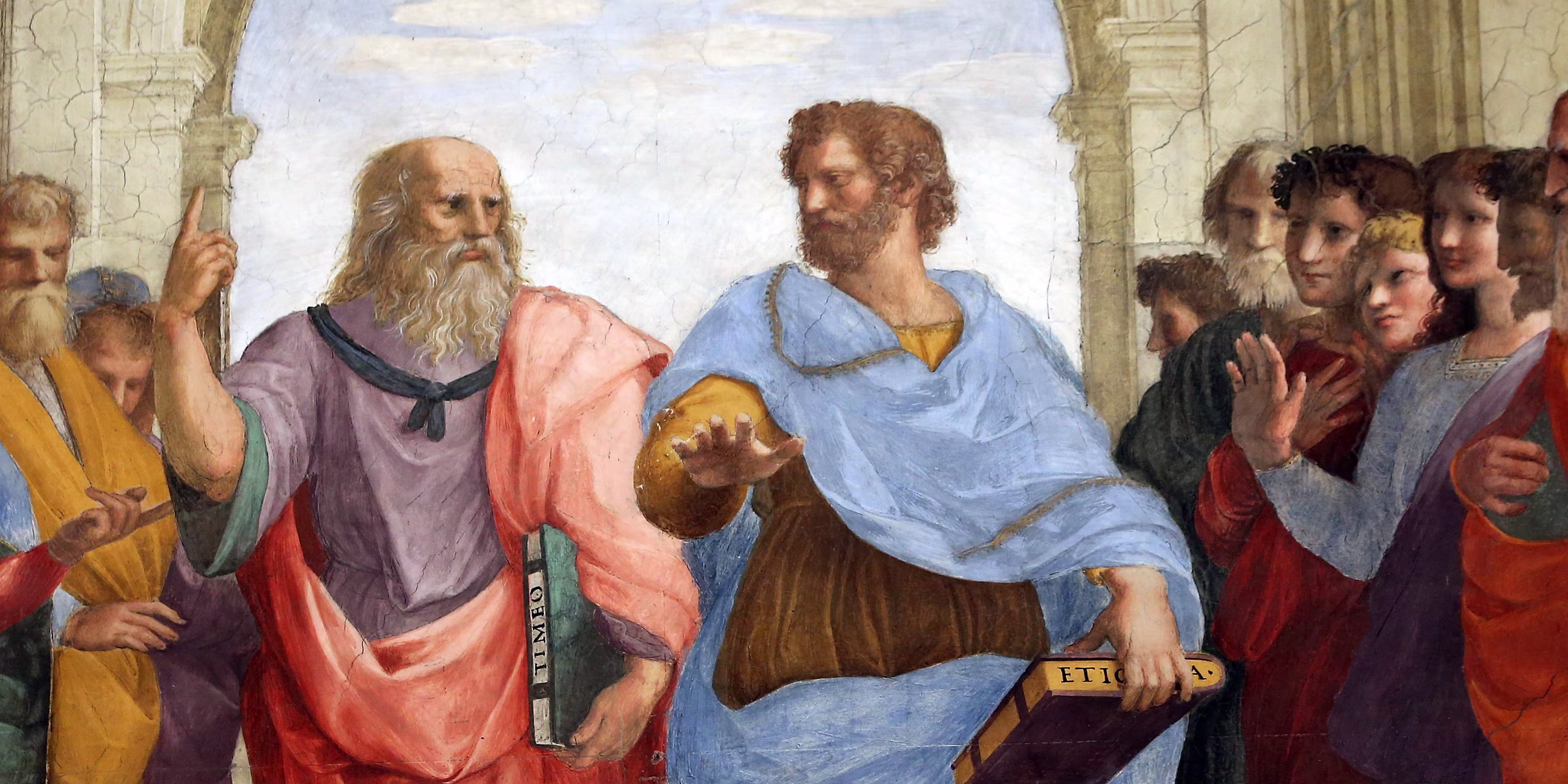 Aristotle and Plato in the School of Athens