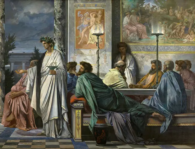Plato in philosophical contemplation